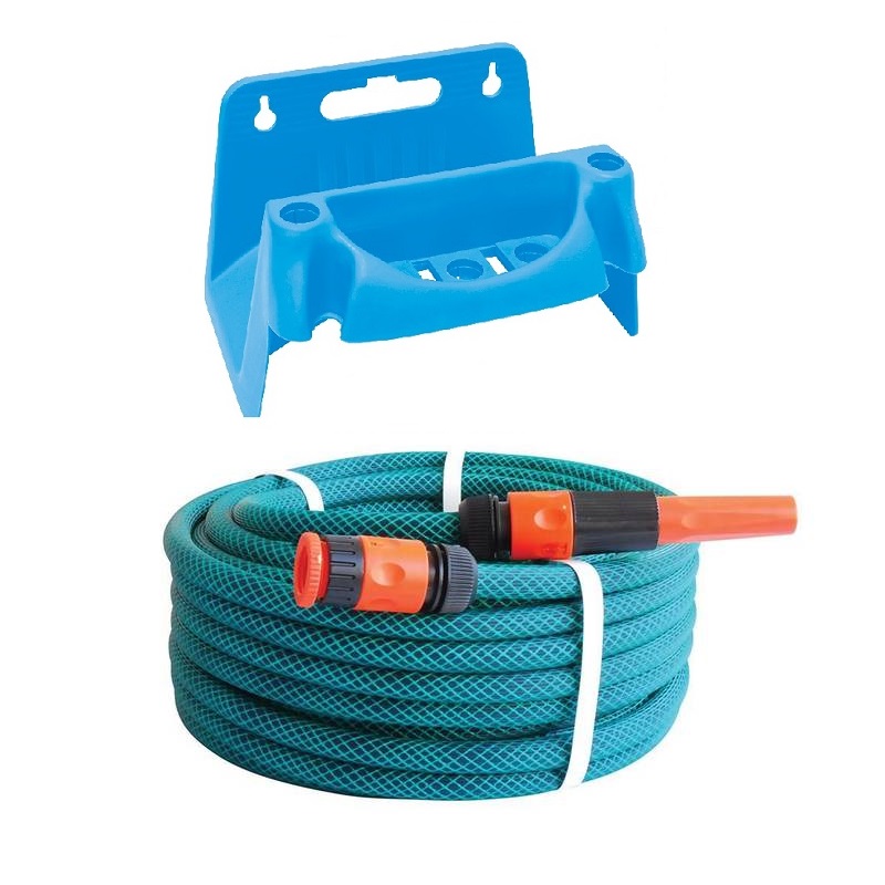 MTS 20m Hose Pipe Set with Fittings and Hose Hanger (1/2″)