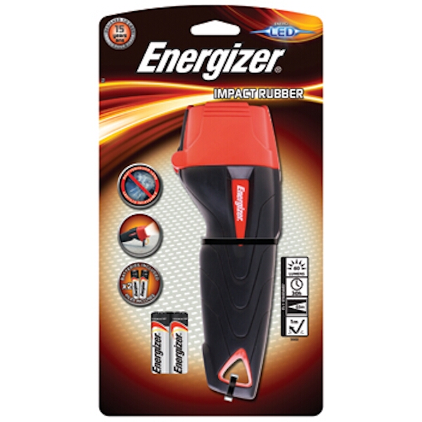 Energizer Rubber Light X2Aa – 60 Lumens 65M Range
