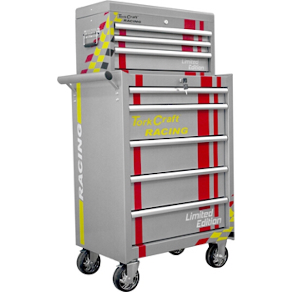 Tork Craft 5 Drawer Tool Trolley With 3 Drawer Top Box On Castors