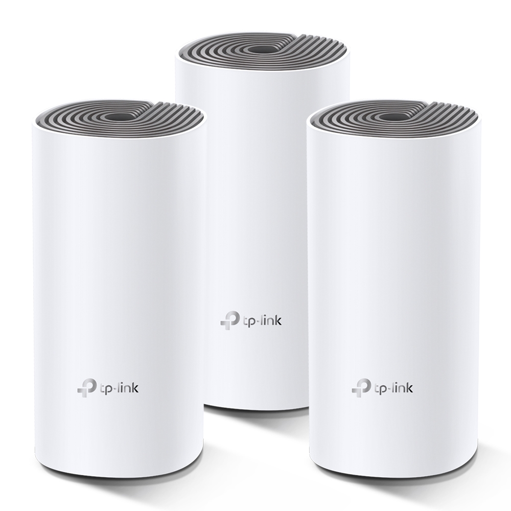 Tp-Link Deco E4 3 pack AC1200 Whole Home Wifi System 2 x 10/100 Lan Ports