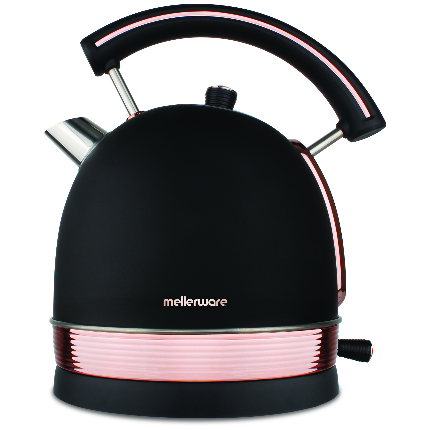 Mellerware Kettle 360 Degree Cordless Stainless Steel Black 1.8L 2200W “Rose Gold”