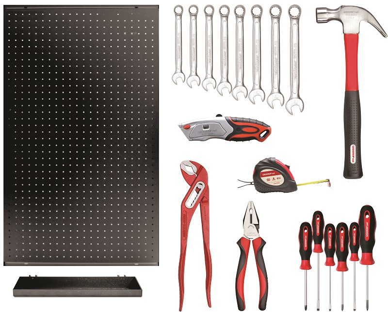 Gedore Red Tool Panel with Tools