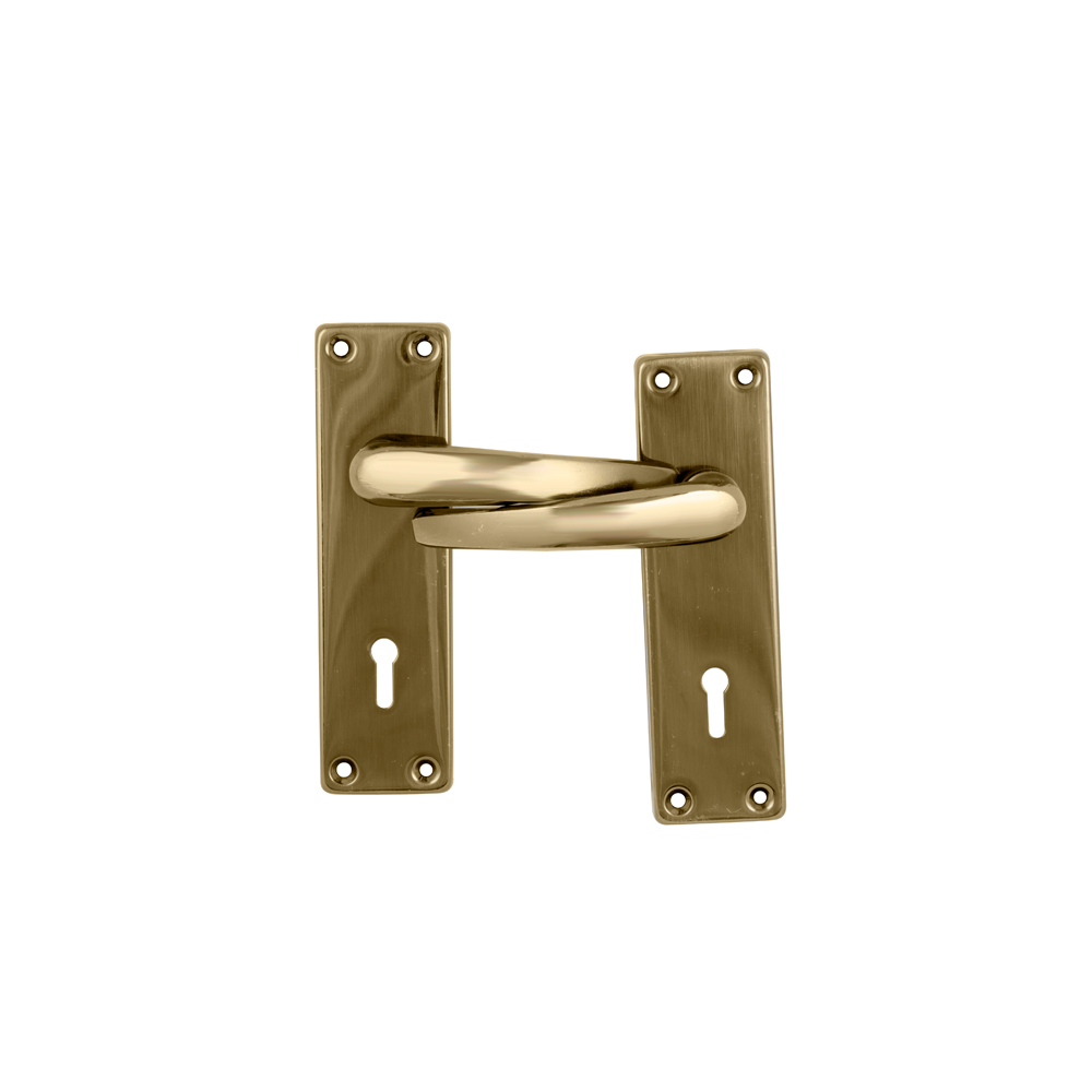 The Cabinet Shop – Lockset Ruby Steel Handle 6 ” – Antique Bronze