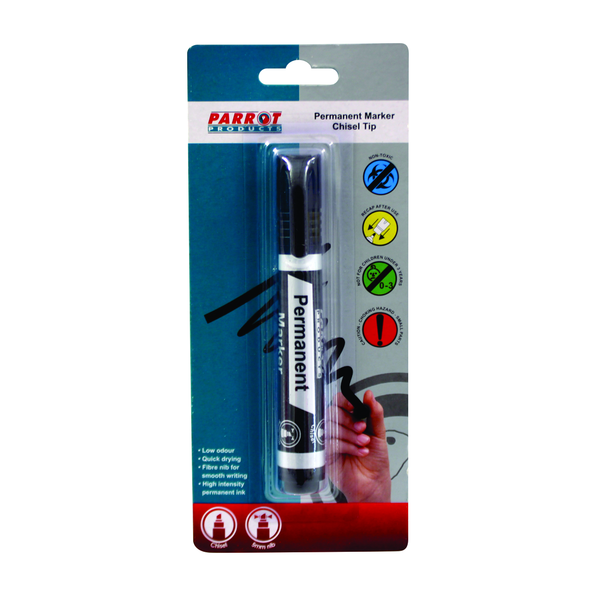 Parrot Chisel Tip Permanent Marker (Black)