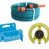 Hose Pipe Set (20m) with Fittings, Pyramid Sprinkler and Hose Reel Hanger Hose Pipe Set (20m) with Fittings, Pyramid Sprinkler and Hose Reel Hanger