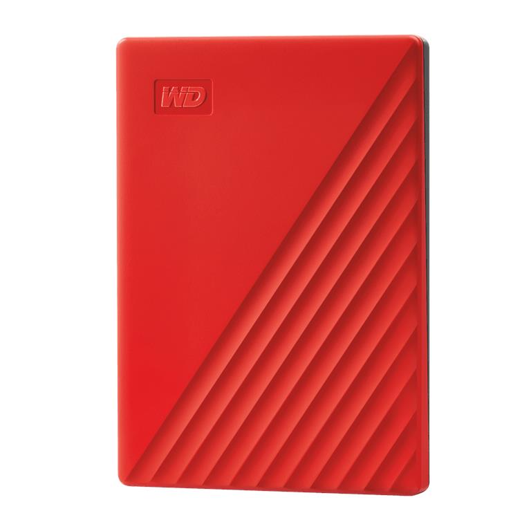 WD MY Passport 2TB Portable Hard Drive – Red