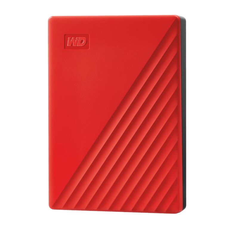 WD MY Passport 4TB Portable Hard Drive – Red