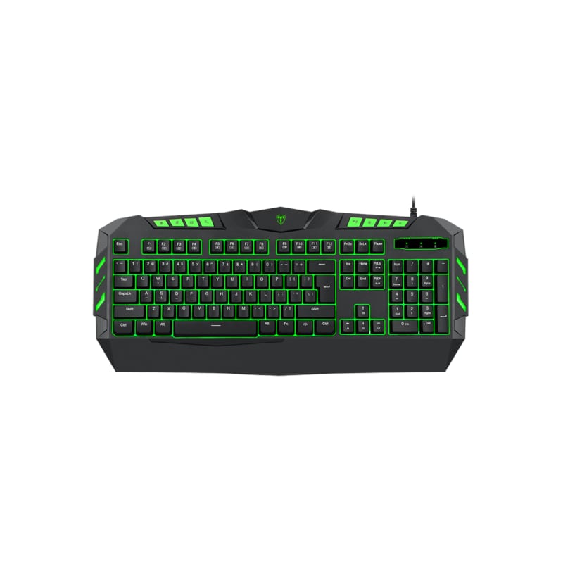 T-Dagger Torpedo 104-Key 3-Colour Membrane Gaming Keyboard – Black