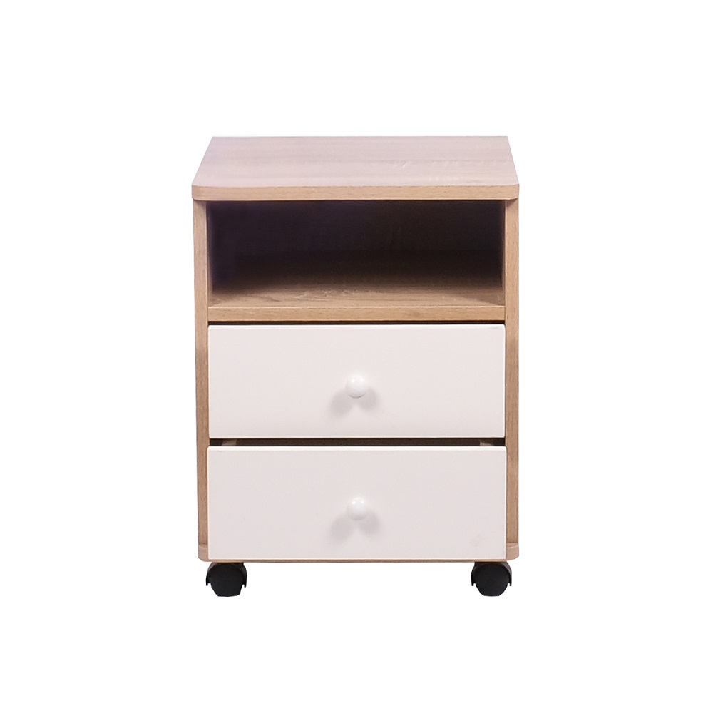 Kaio Turin 2 Drawer + Shelf Bedside Table