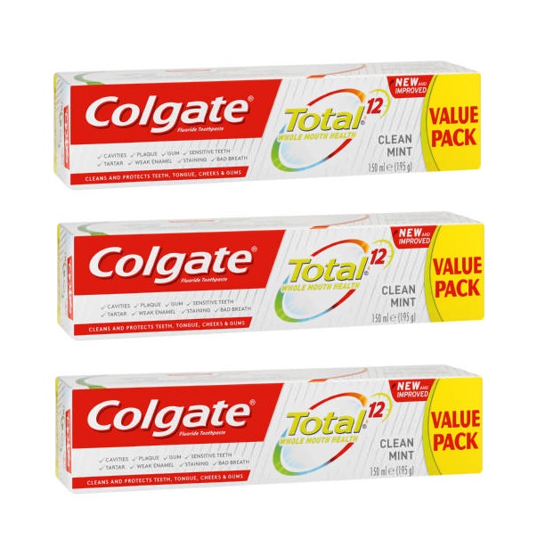 Colgate – Total Toothpaste Clean Mint (3 x 150ml)
