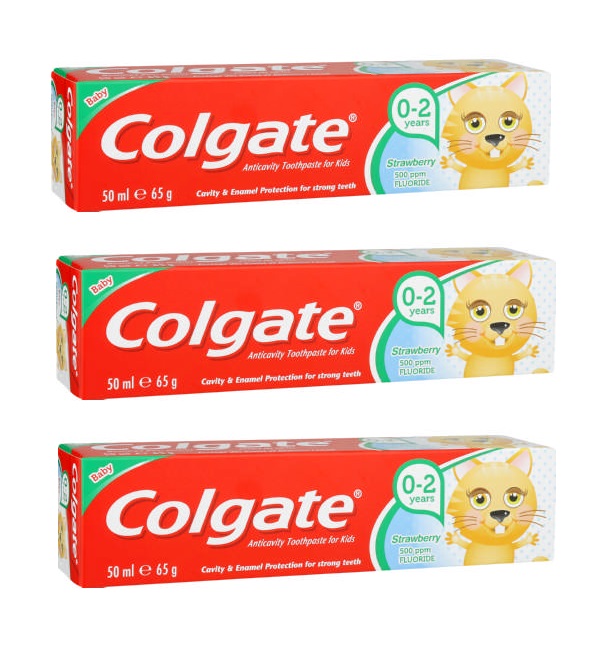 Colgate – Colgate Anti-Cavity Toothpaste Strawberry (3 x 50ml)