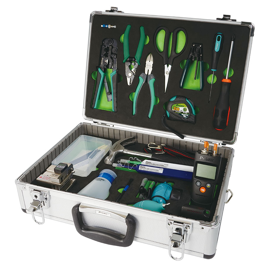 Proskit 20-Piece FTTH  Fibre Optic Tool Kit