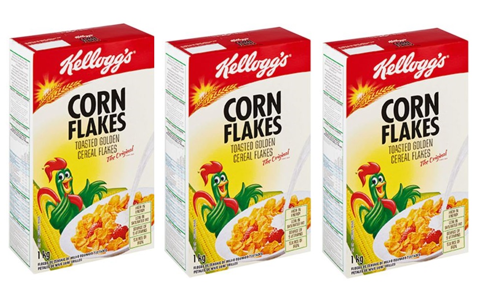 Kellogg’s – Corn Flakes Cereal (3 x 1kg)