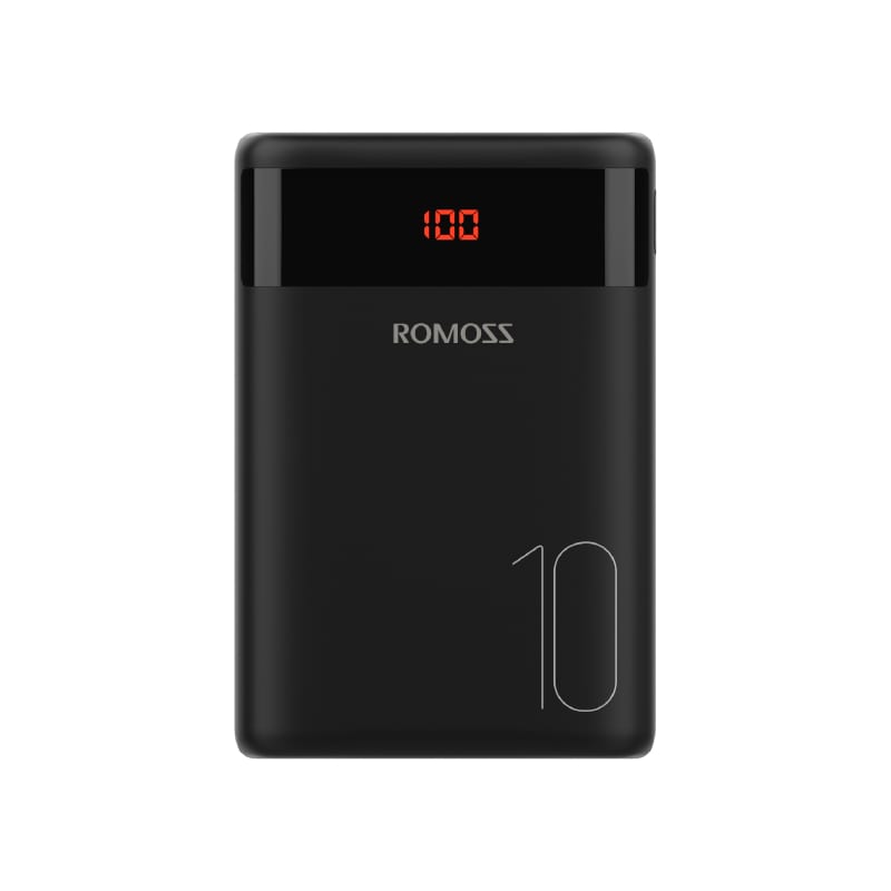 Romoss Ares 10 10000mAh Dual USB Power Bank – Black