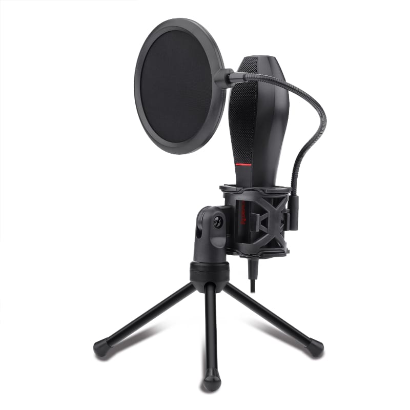 Redragon QUASAR Omnidirectional USB Condenser Microphone & Tripod