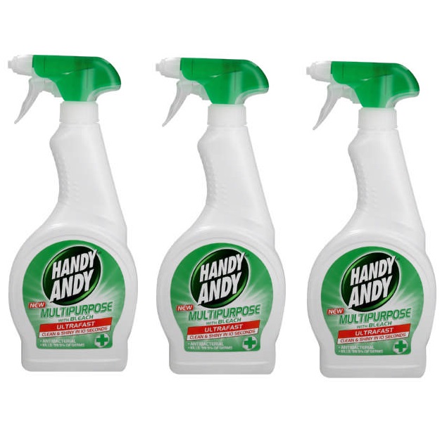 Handy Andy –  Multipurpose Antibacterial Spray – 3 x 500ml