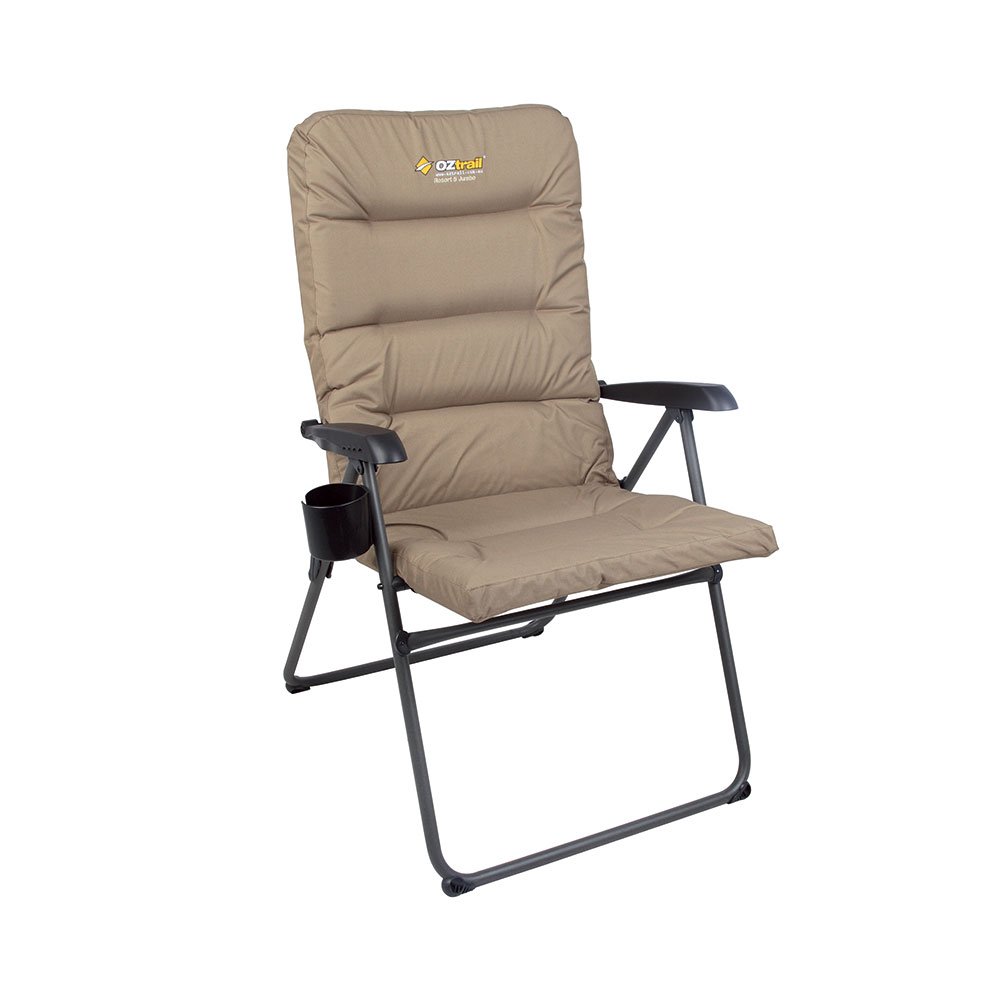 Oztrail Coolum 5 Position Padded Arm Chair – 150kg