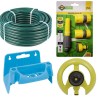 Hose Pipe Set (30m) with Fittings, Pyramid Sprinkler and Hose Reel Hanger Hose Pipe Set (30m) with Fittings, Pyramid Sprinkler and Hose Reel Hanger