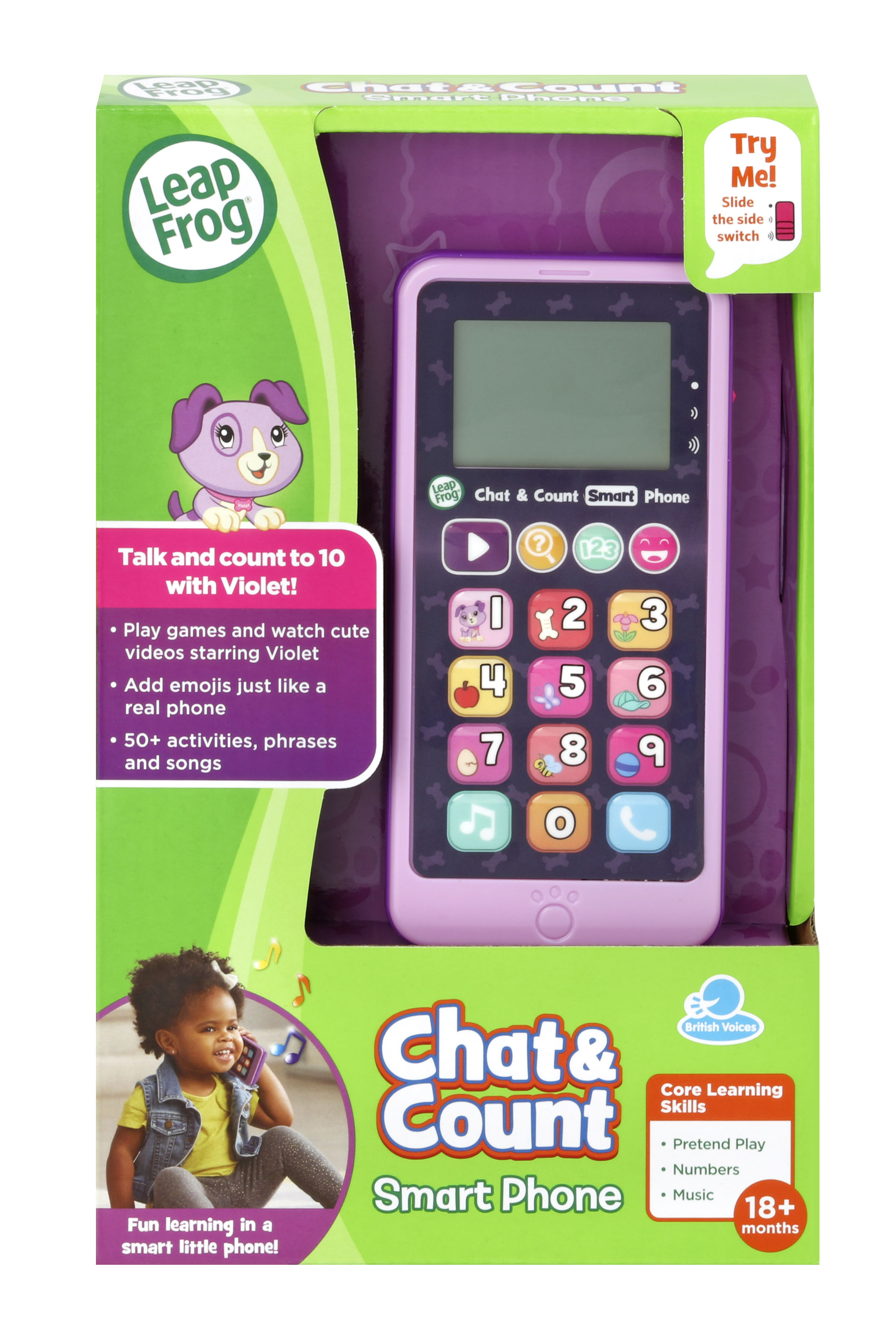 LeapFrog Chat & Count Smart Phone – Purple