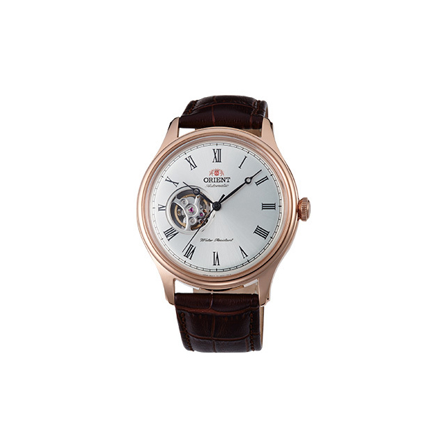 Orient Open Heart Automatic Men Watch – Brown & White