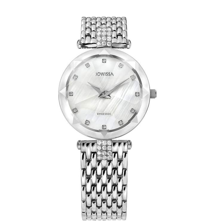 Jowissa Facet Strass Swiss Ladies Watch – Silver