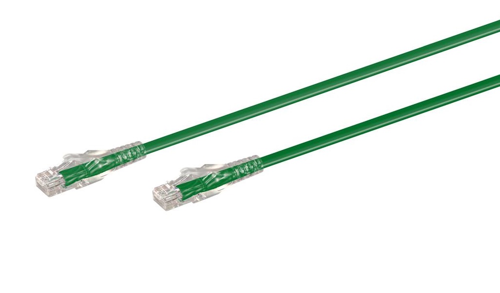0.5M CAT6 Moulded Flylead – Green