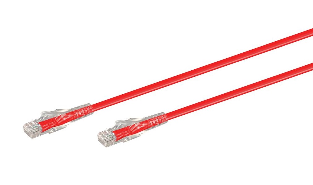 1M CAT6 Moulded Flylead – Red