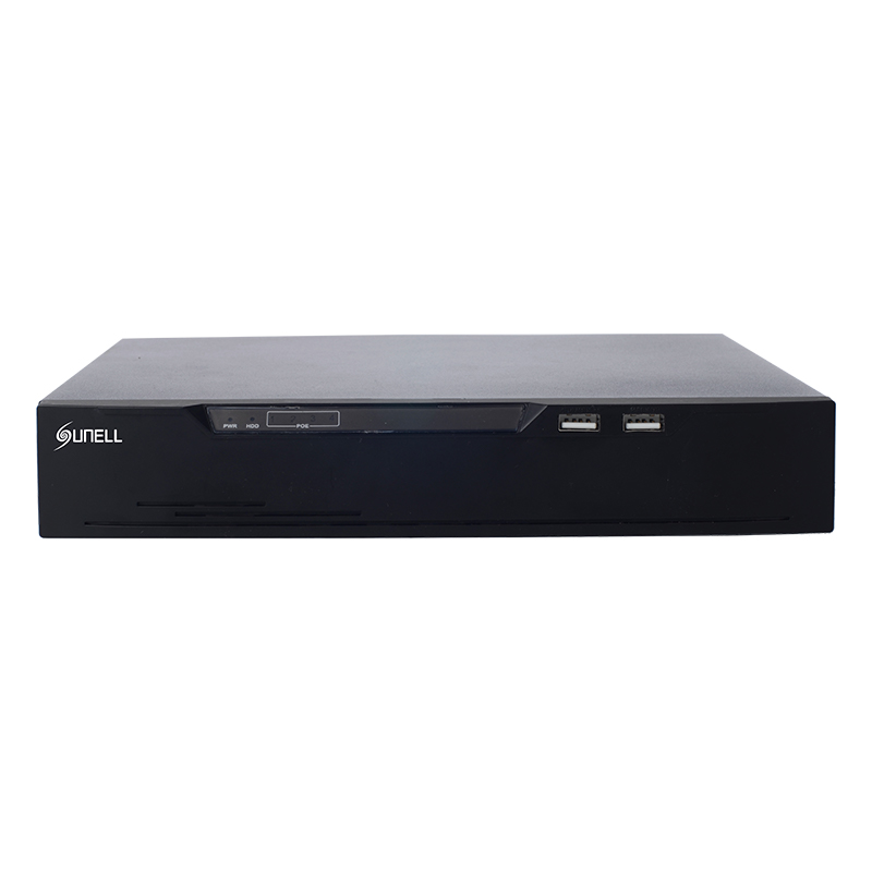 Sunell NVR 4CH, 1 Bay, 1x Lan, 4x POE, H.265