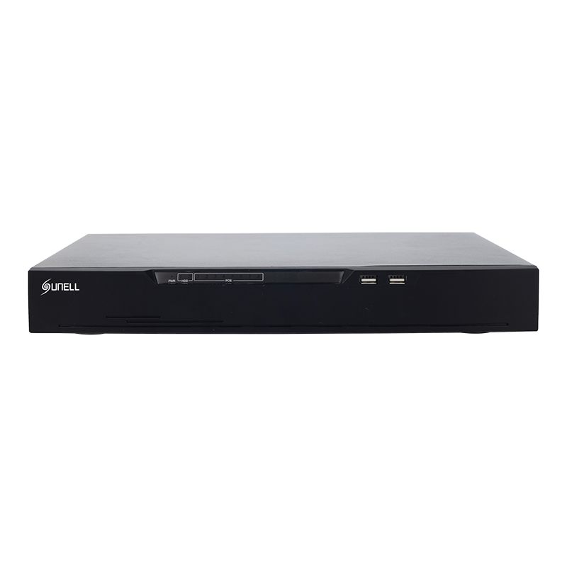 Sunell NVR 8CH, 2 Bay, 1x Lan, 8x POE, H.265