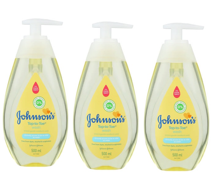 Johnson’s – Top to Toe Bath Body Wash (3 x 500ml)