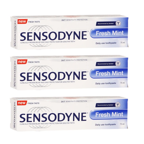 Sensodyne – Toothpaste Fresh Mint (3 x 75ml)