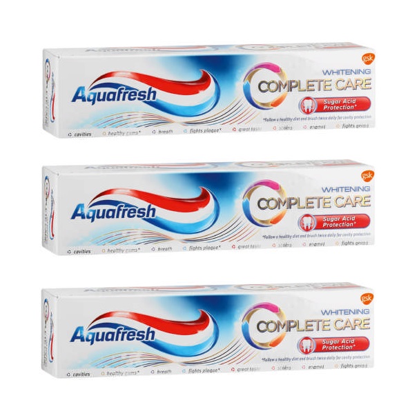 Aquafresh – Complete Care Whitening Toothpaste (3 x 75ml)