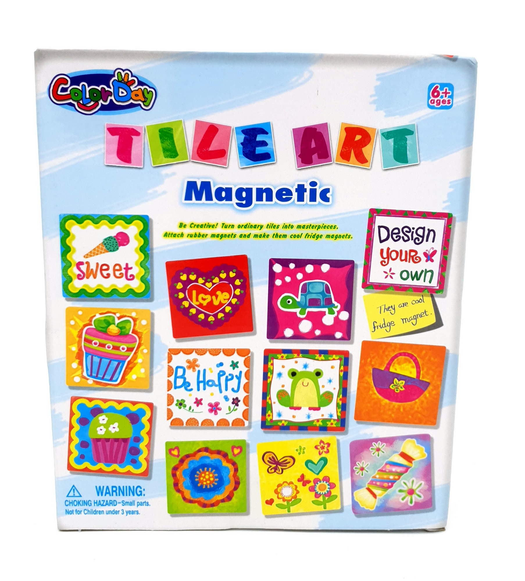 Color Day – Arts & Crafts Supplies – Paint Ceramic – Tile Magnets
