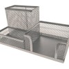 SDS M420S Wire Mesh Metal Cube, Clip & Pen Holder – Silver SDS M420S Wire Mesh Metal Cube, Clip & Pen Holder – Silver