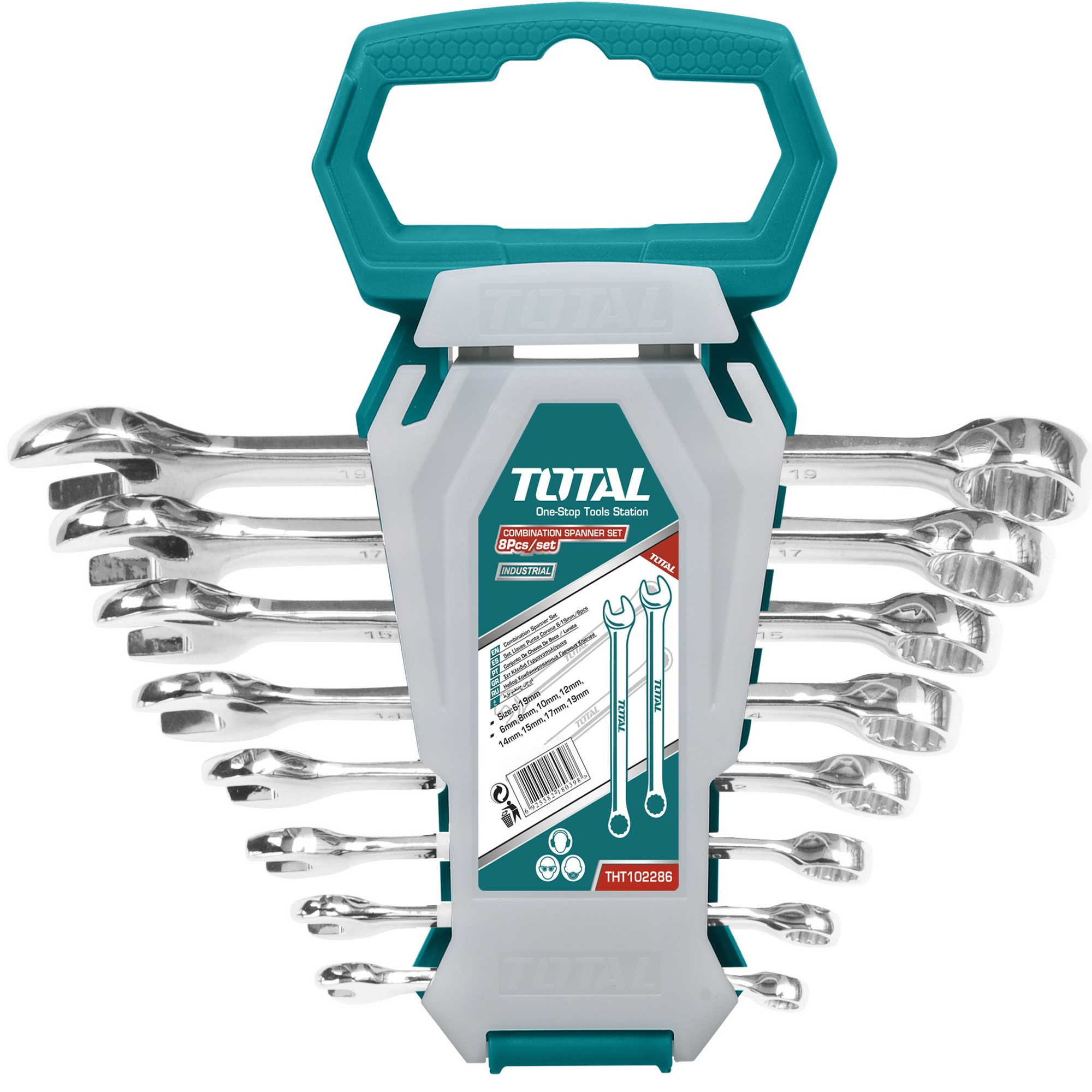 Total Tools Total Tools Eight Piece Combination Spanner Set 6-19mm
