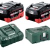Metabo – 2 x Batteries (5.5Ah) and Charger Combo Set in MetaLoc Case Metabo – 2 x Batteries (5.5Ah) and Charger Combo Set in MetaLoc Case