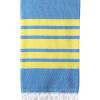 Turkish Bath / Beach Towel – Herringbone (100x180cm) – Blue and Yellow Turkish Bath / Beach Towel – Herringbone (100x180cm) – Blue and Yellow