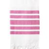 Turkish Bath / Beach Towel – Herringbone (100x180cm) – White and Pink Turkish Bath / Beach Towel – Herringbone (100x180cm) – White and Pink