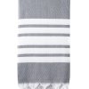 Turkish Bath / Beach Towel – Herringbone (100x180cm) – Dark Grey and White Turkish Bath / Beach Towel – Herringbone (100x180cm) – Dark Grey and White