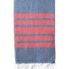 Turkish Bath / Beach Towel – Herringbone (100x180cm) – Navy and Red Turkish Bath / Beach Towel – Herringbone (100x180cm) – Navy and Red