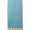 Turkish Throw / Blanket – Herringbone (220x240cm) – Teal Turkish Throw / Blanket – Herringbone (220x240cm) – Teal