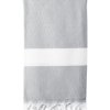 Turkish Bath / Beach Towel (100% Cotton)-Diamanta (100x180cm) – Light Grey Turkish Bath / Beach Towel (100% Cotton)-Diamanta (100x180cm) – Light Grey
