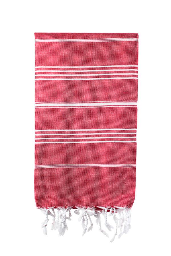 Turkish Bath / Beach Towel – Elim (100x180cm) – Red