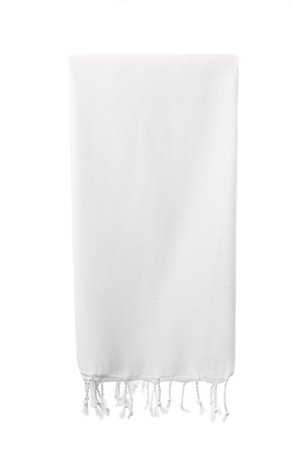 Turkish Bath / Beach Towel – Elim (100x180cm) – White