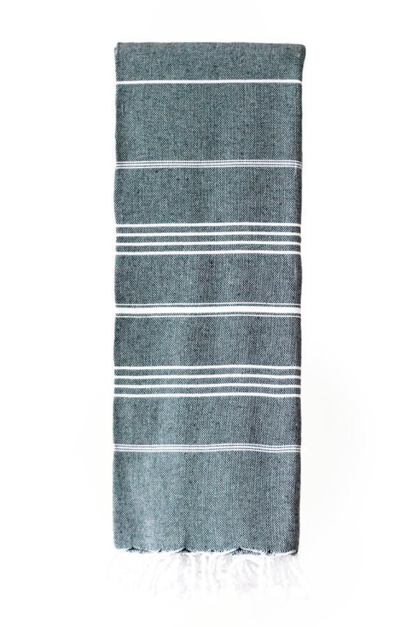 Turkish Throw / Blanket – Elim (160x220cm) – Black