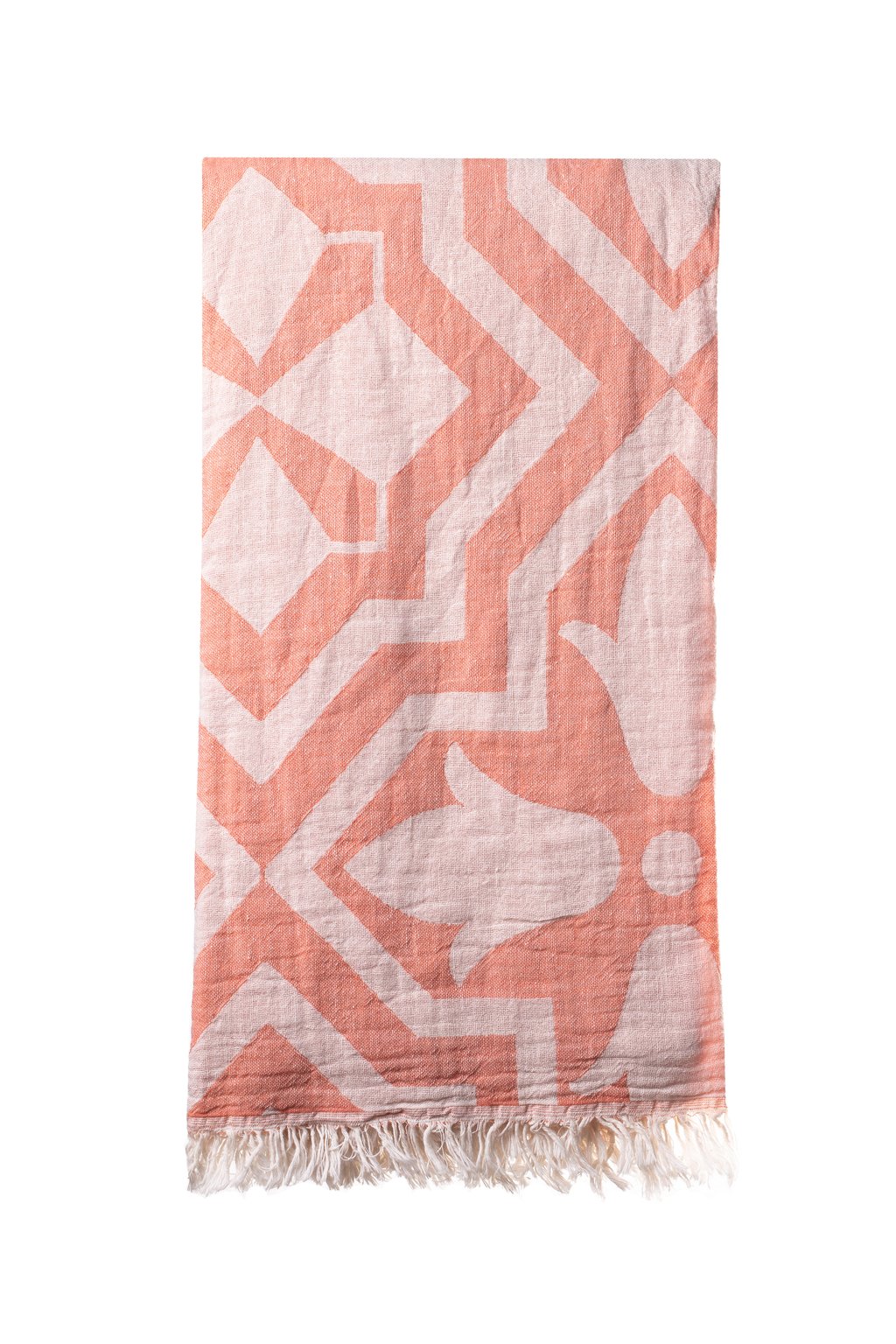 Turkish Bath / Beach Towel – Tulip (85x160cm) – Coral