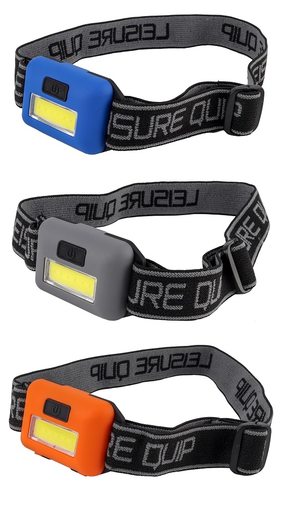 Leisure-Quip COB Headlight Value Pack – 3 Pack + Batteries