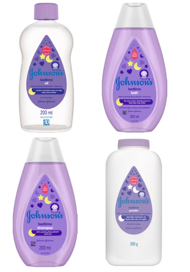 Johnson’s – Bedtime Baby Combo Pack (Oil, Bath, Shampoo, Powder)  – 4 Piece