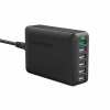 RAVPower 6 Port 60W 1xQC3.0|5xUSB Desktop iSmart Charger – Black RAVPower 6 Port 60W 1xQC3.0|5xUSB Desktop iSmart Charger – Black