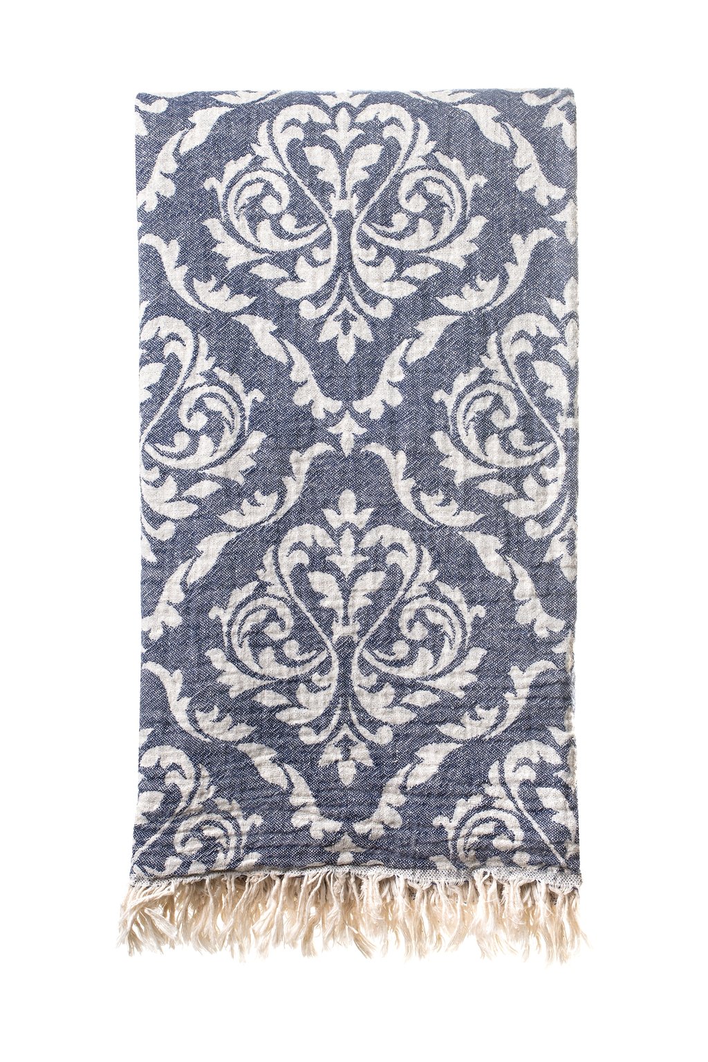 Turkish Bath – Beach Towel – Fleur 85x160cm – Navy